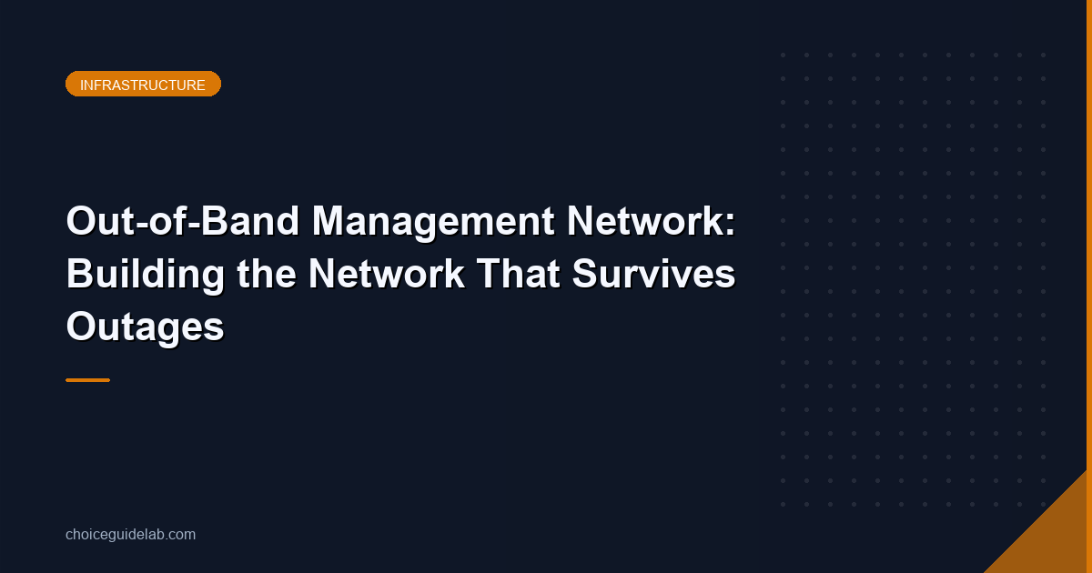 Out-of-Band Management Network: Building the Network That Survives Outages