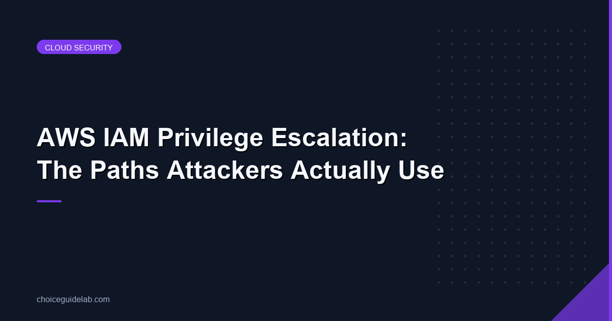 AWS IAM Privilege Escalation: The Paths Attackers Actually Use